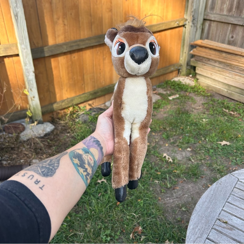 Sears Disney Bambi‎ Deer Fawn Plush Stuffed Toy Posable 15 Inch Korea